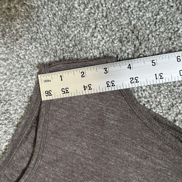 prAna Shirt Womens XS Gray Sleeveless Open Back Tie Drape Yoga Casual Soft Top - Picture 8 of 8